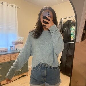 Hippie Rose Blue Sweater